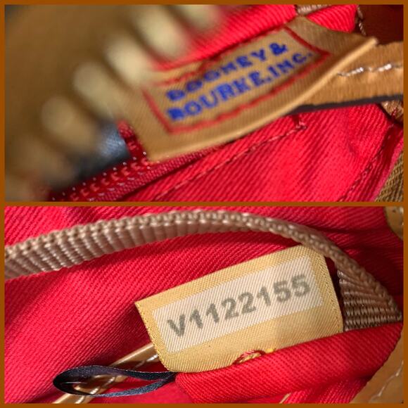 DOONEY & BOURKE Smooth White Italian Leather Petite Domed Crossbody - Picture 11 of 16